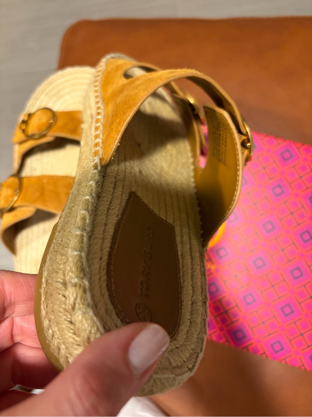 Tory Burch Selby Two-band Espadrille Slide - Picture 7 of 8